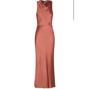 Shona joy la lune high neck midi dress